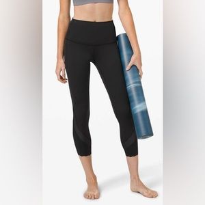 Lululemon Wunder Under High-Rise Crop 23" *Updated Scallop Full-On Luxtreme